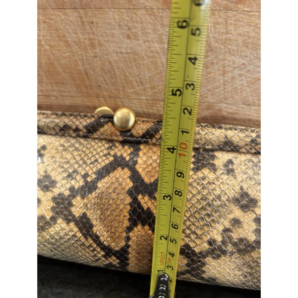 Brahmin Python Embossed Leather Clutch - image 14